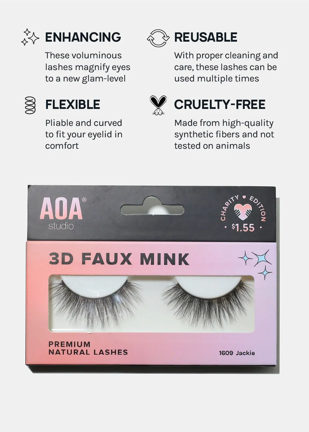 Paw Paw: 3D Faux Mink Lashes - Jackie 5-Pack