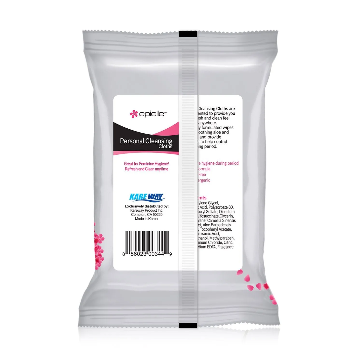 Personal Cleansing Cloths | Feminine Hygiene Wipes | 42 Sheets