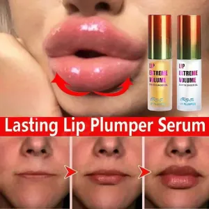 Toleet Christmas Thanksgiving gifts Winter Makeup Ideas Long Lasting Lip Plumper Oil Serum Instant Volumising Essence Oil Repair Lip Fine Lines Increases Elasticity Sexy Lip Balm