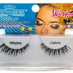 Victorus Strip Lashes Wispies JADORE False Lashes Black