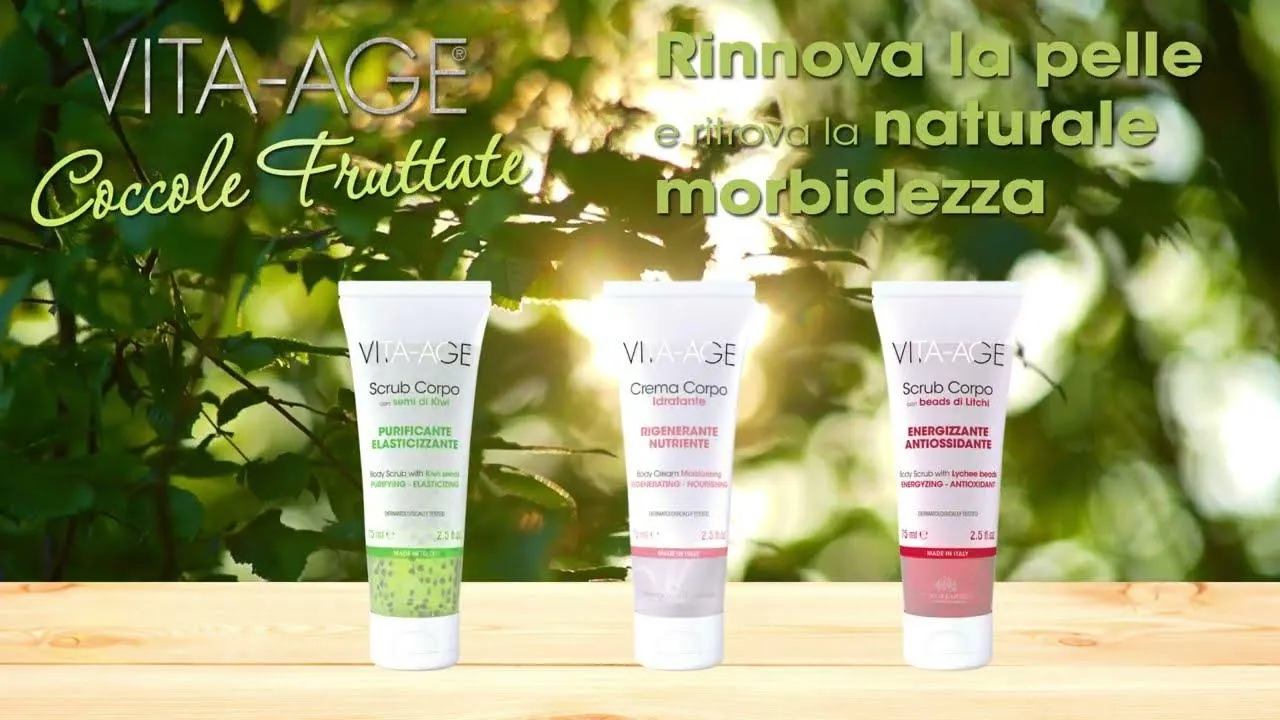 Vita-age Coccole Fruttate Body Scrub Package