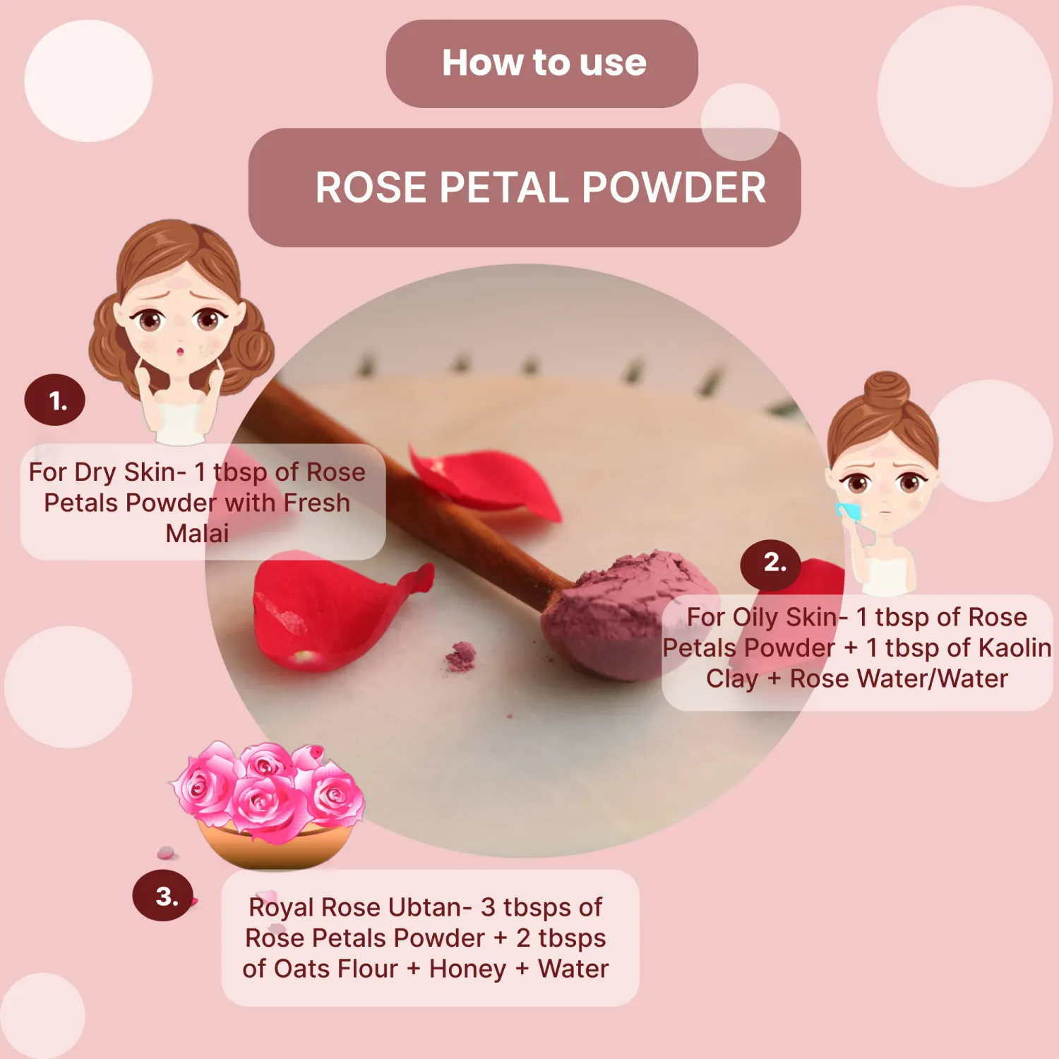 Vriksha Veda Rose Petals Powder (100gm)